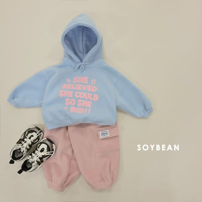 Soybean23｜(75cm-118cm) 英字印花連帽休閒上衣7