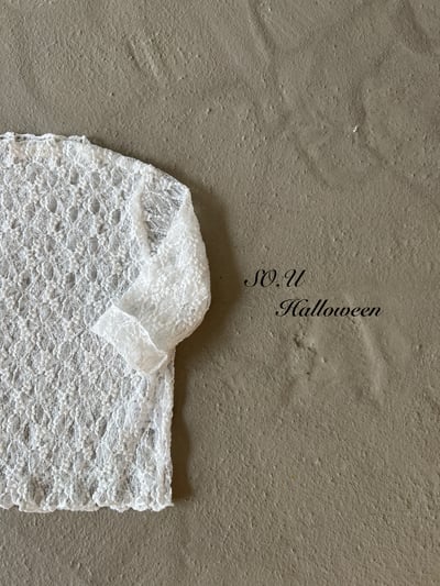 SO.U20｜(12m-M)  蕾絲木耳邊上衣10