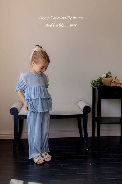 M-KIDS08｜(65-115cm) 浪漫褶皺套裝12