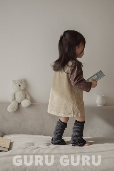 GURU GURU03｜(6m-24m) 3色羅紋腳套襪6