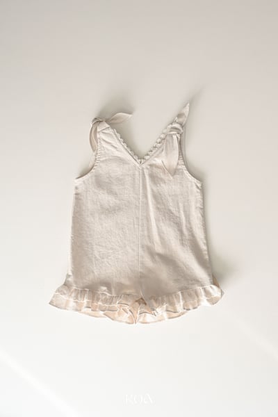 ROA14｜(6m-18m) 2色蕾絲滾邊無袖連身褲13