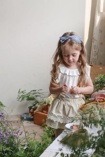 FLO35｜(75-140) 荷葉波浪領上衣2