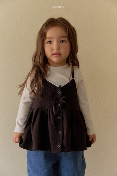 Lindo47｜(80cm-125cm) 荷葉邊肩帶背心19