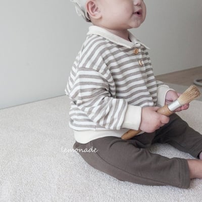 LEMONADE50｜(55cm-85cm) 2色有領條紋上衣5