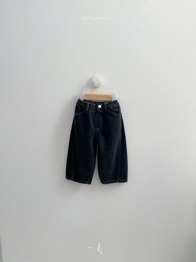 AT15｜(70-110) 復古水洗牛仔彎刀褲4