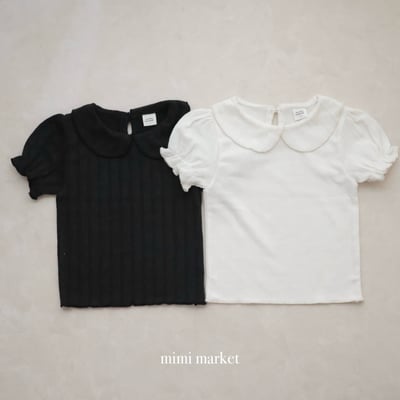 mimi market16 (75-90cm)  泡泡袖翻領上衣1