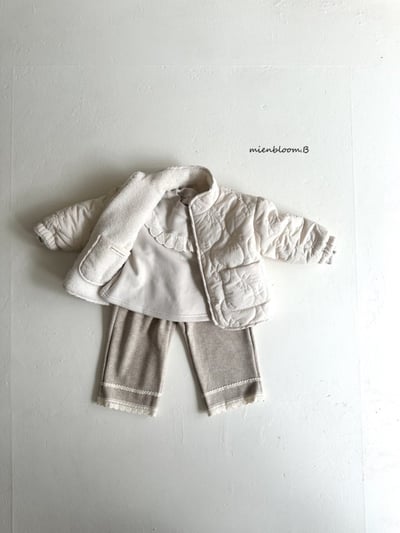 Bloom.b22｜(0m-24m/85cm-125cm) 蕾淤花邊圓領上衣10