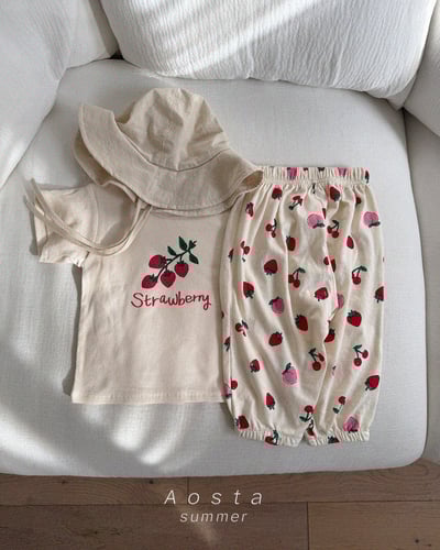 AOSTA41｜(6m-5y) 2款甜美水果插圖上衣11