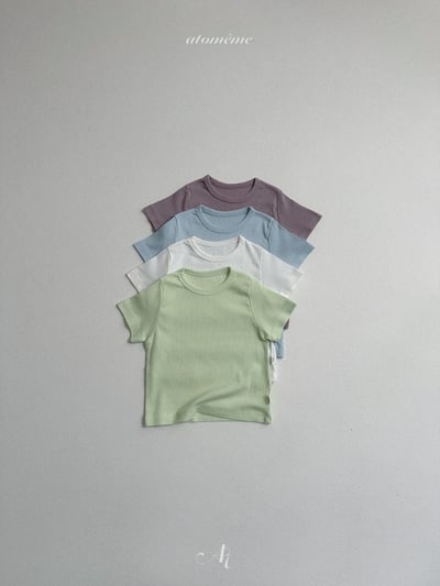 Atomeme35｜(70-110) 素面羅紋上衣1