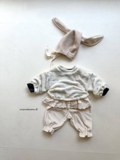 Bloom.b40｜(0m-24m/85cm-125cm) 繽紛波點刷毛上衣6