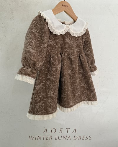 AOSTA50｜(6m-5y) 蕾絲花邊碎花洋裝14