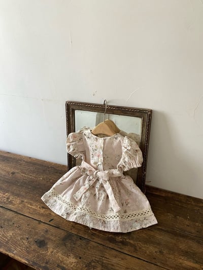 Anne Shirley29｜(3m-18m) 3色古典玫瑰花卉洋裝包屁3