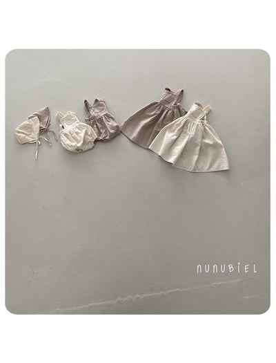 NUNU BIEL31｜(65-115cm) 燕麥蕾絲裙/包屁褲5