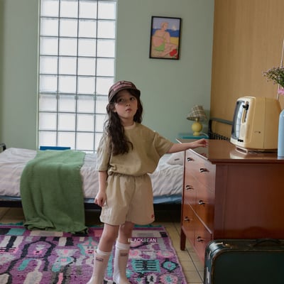 BEAN09｜(65-120cm) 刺繡英字短褲11