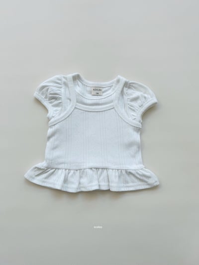 Azalea17｜(70-125cm) 吊帶公主袖上衣7