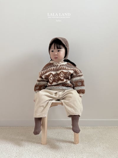 lala land16｜(60cm-83cm) 2色燈芯絨綁帶帽15