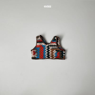 onu 20｜(70cm-115cm) 北歐花紋針織背心3