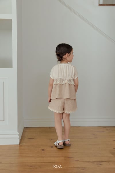 ROA01｜(6m-18m) 2色蕾絲撞色套裝15