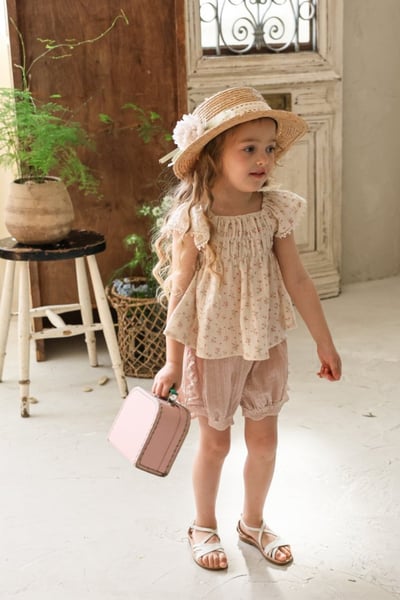 FLO01｜(75-140) 2色兩色蕾絲燈籠褲9