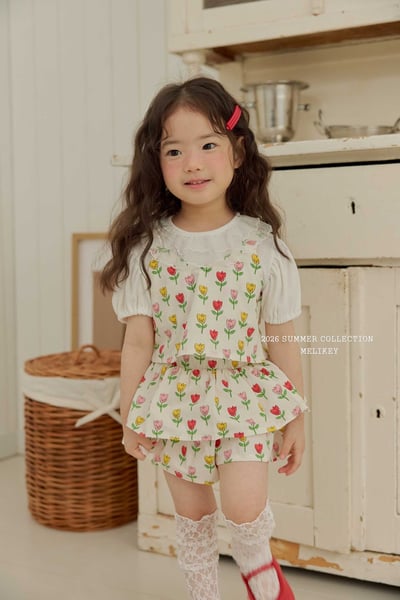 Melikey07｜(75-125cm) 印花層次褲裙14