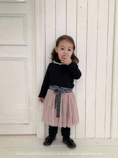 JE 396｜(73-110cm)  氣質蕾絲褲裙5