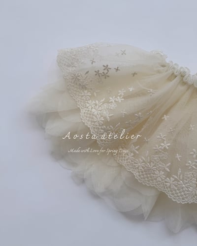 AOSTA15｜(6m-5y) 蕾絲花卉澎澎裙8