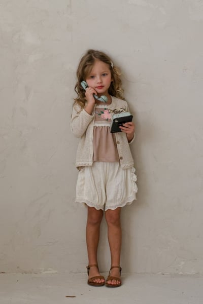 FLO21｜(75-140) 蕾絲開衫素外套9