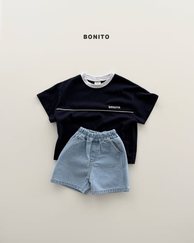 Bonito12｜(75cm-125cm) 2色字母分線上衣4