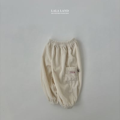 lala land74｜(75cm-120cm) 3色燈芯絨口袋長褲23