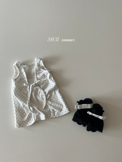 SO.U26｜(6m-4y) 波點印花綁帶背心5