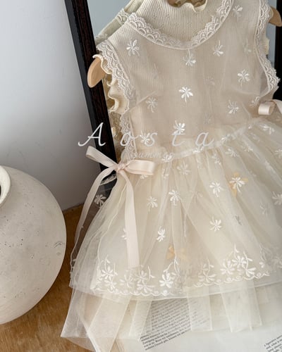AOSTA65｜(6m-5y) 3款山茶花蕾絲連身裙19