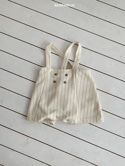 Bebe holic56｜(3m-18m) 吊帶排釦包屁褲5