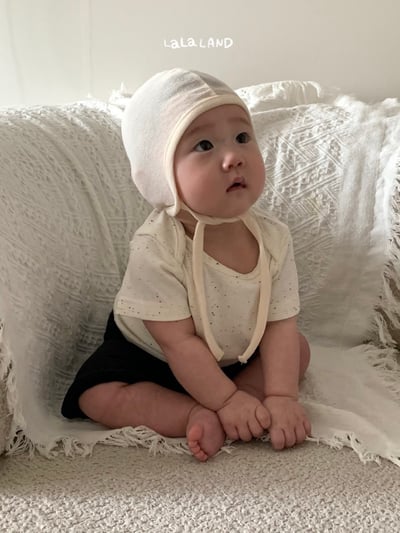 lala land38｜(3m-18m) 2色網眼綁帶帽2