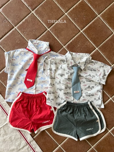 thelala20｜ (70-115) 滾邊logo短褲6