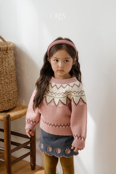 OREN41｜(85-120cm) 正反兩穿北歐針織毛衣5