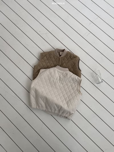 Bebe holic20｜(6m-18m) 菱格紋口袋背心10