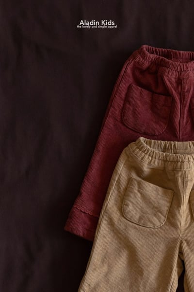 ALADIN08｜(75cm-114cm) 磨毛雙口袋直筒長褲2