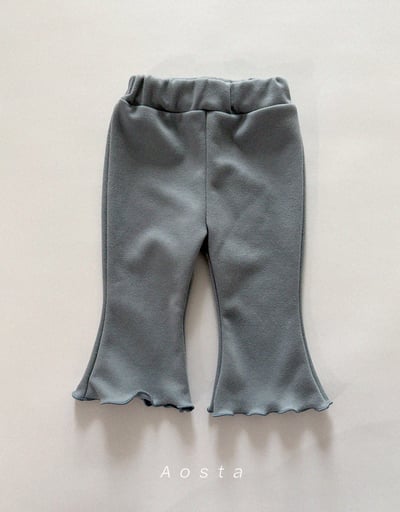 AOSTA36｜(6m-5y) 捲邊小喇叭褲3