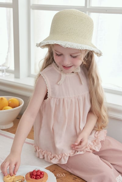 ROA18｜(6m-18m) 2色蕾絲滾邊荷葉擺背心17