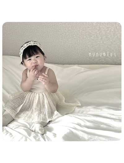 NUNU BIEL11｜(65-115cm) 玫瑰吊帶連身裙16