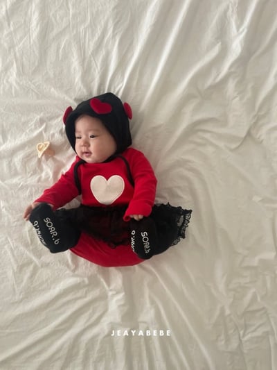 JEAYA11｜(70cm-110cm) 3色愛心綁帶帽12