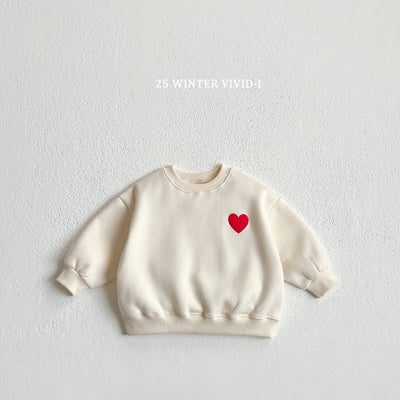 vivid68｜(78cm-125cm) 立體愛心印花休閒上衣4