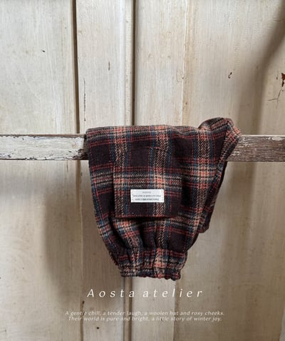 AOSTA31｜(6m-5y) 格紋直筒長褲22