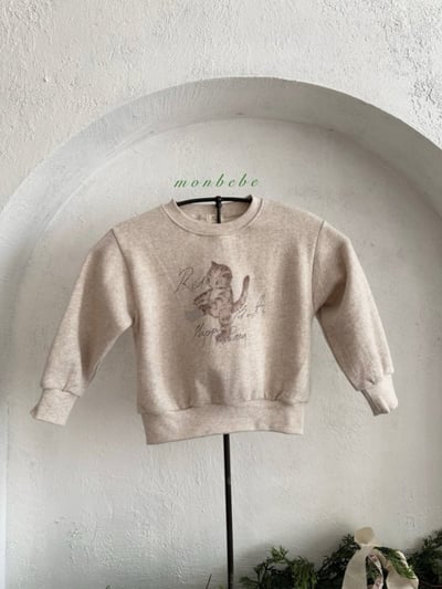 MONBEBE41｜(1y-8y) 法式小貓印花包屁衣4