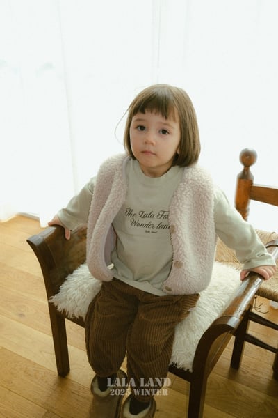 lala land52｜(75cm-120cm) 3色刷毛背心15