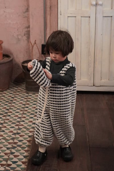 onu 14｜(70cm-115cm) 絨毛條紋連身褲12