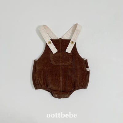Oottbebe71｜(0m-12m)  冬季燈芯絨吊帶包屁衣4