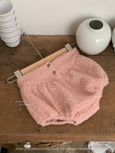 JE 642｜(80-110cm)  絨毛小碎花包屁裝9