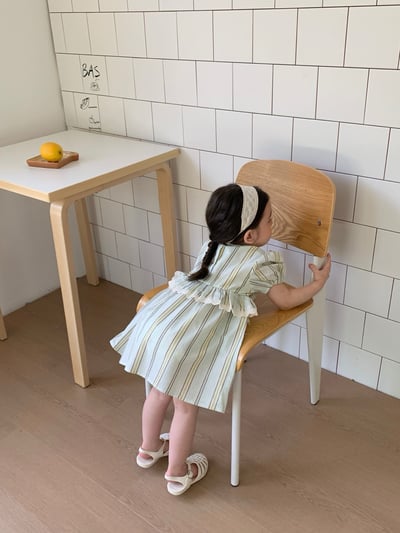 JE24｜(66-120cm) 森林條紋包屁衣/洋裝7