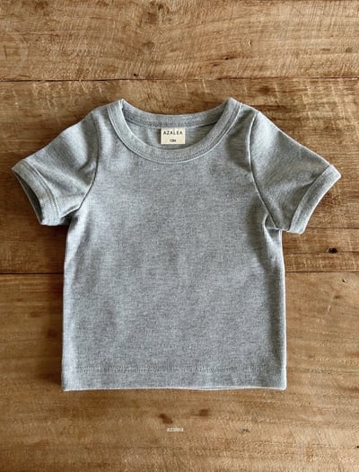 Azalea16｜(70-125cm) 圓領素色上衣5